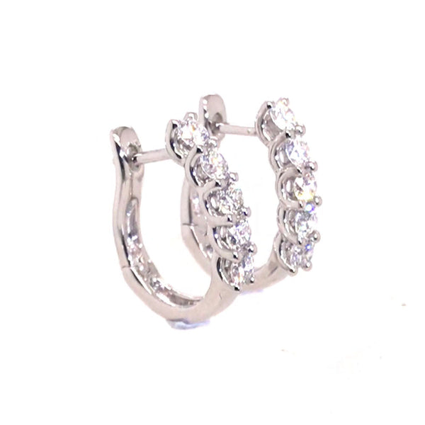 Diamond Huggie Earrings - Ian Sharp Diamond Jewellery