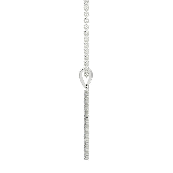 Diamond Four Claw Cross Pendant - Ian Sharp Jewellery