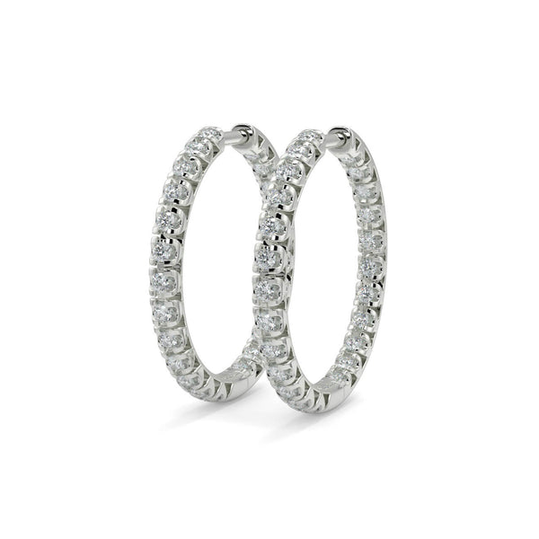 Diamond Hoop Earrings - Ian Sharp Jeweller