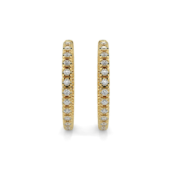 Diamond Hoop Earrings - Ian Sharp Jeweller