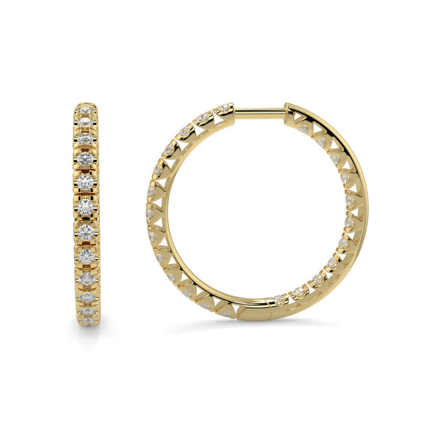 Diamond Hoop Earrings - Ian Sharp Jeweller