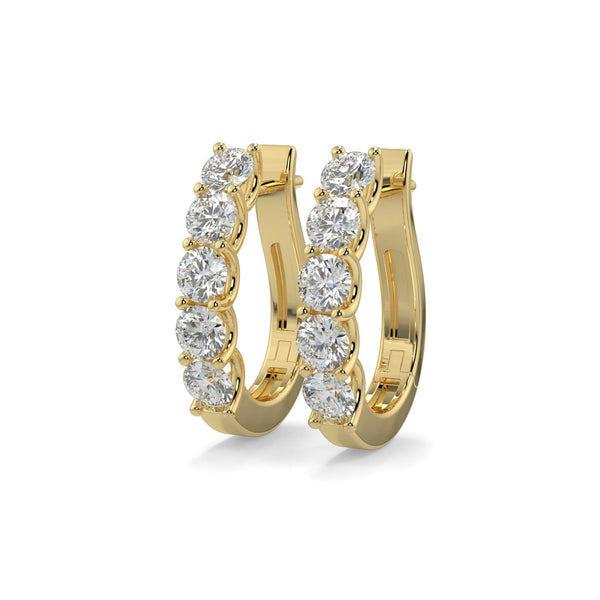 Diamond Huggie Earrings - Ian Sharp Diamond Jewellery