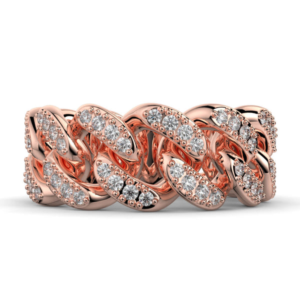 Diamond Link Ring - Ian Sharp Jewellery