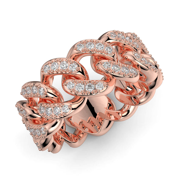 Diamond Link Ring - Ian Sharp Jewellery