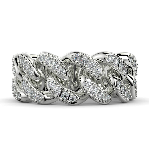 Diamond Link Ring - Ian Sharp Jewellery