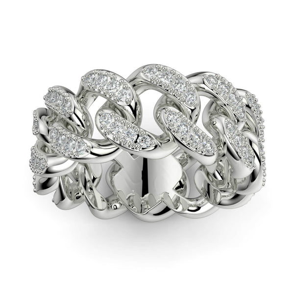 Diamond Link Ring - Ian Sharp Jewellery