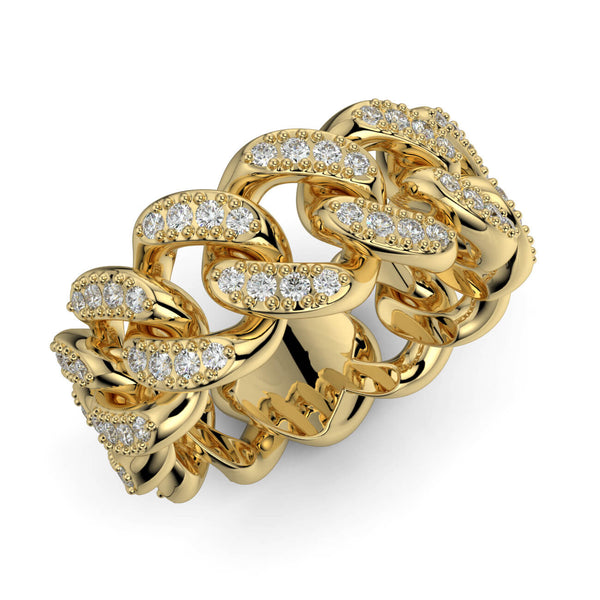 Diamond Link Ring - Ian Sharp Jewellery