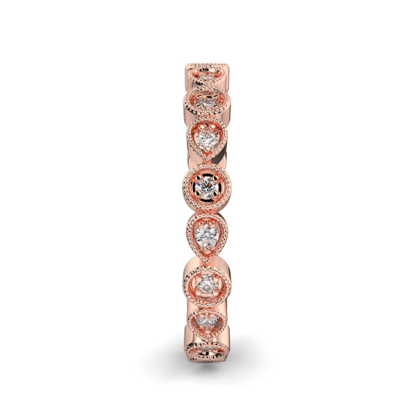 Diamond Round and Pear Shaped Eternity Ring - Ian Sharp Jewellery