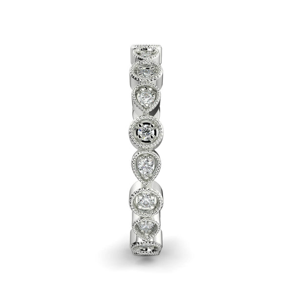 Diamond Round and Pear Shaped Eternity Ring - Ian Sharp Jewellery