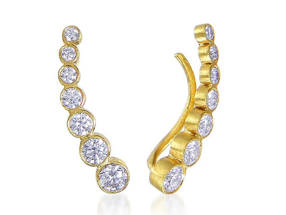 Diamond Crawler Earring Ian Sharp Diamond Jewellery Ian Sharp Jewellery