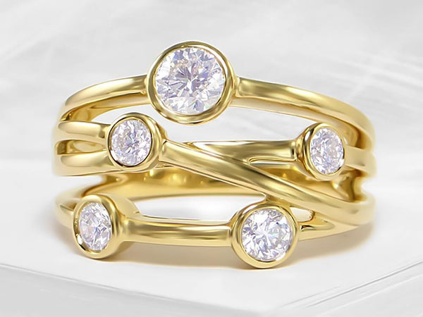 Diamond Bubble Ring - Ian Sharp Jewellery