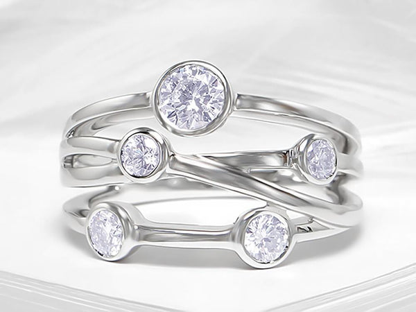 Diamond Bubble Ring - Ian Sharp Jewellery