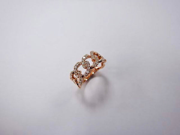 Diamond Link Ring - Ian Sharp Jewellery