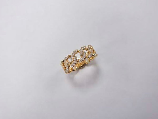 Diamond Link Ring - Ian Sharp Jewellery