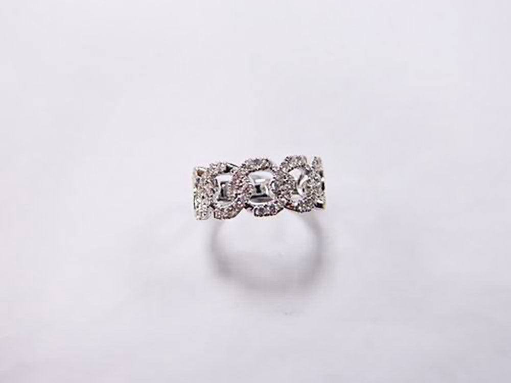 Diamond Link Ring Ian Sharp Fine Diamond Jewellery