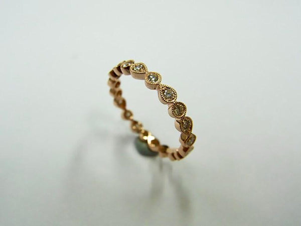 Diamond Round and Pear Shaped Eternity Ring - Ian Sharp Jewellery