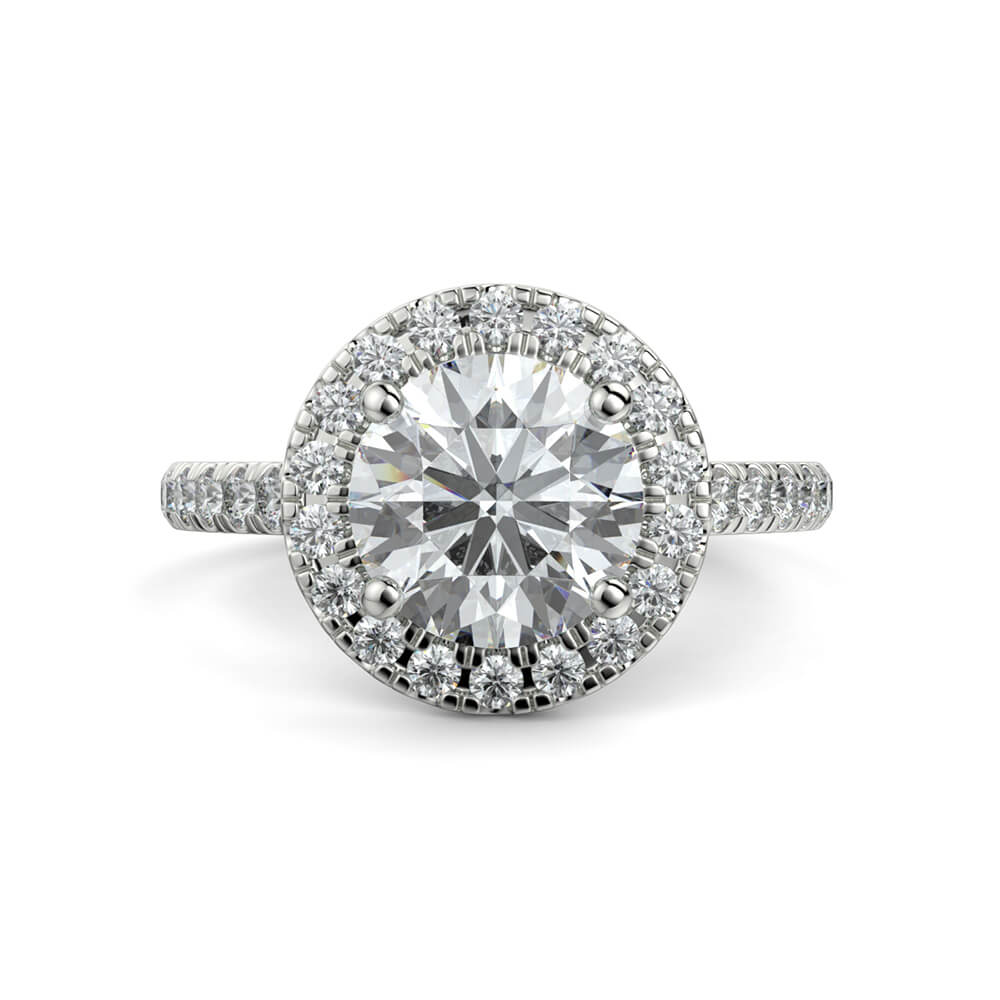 Single hotsell halo ring