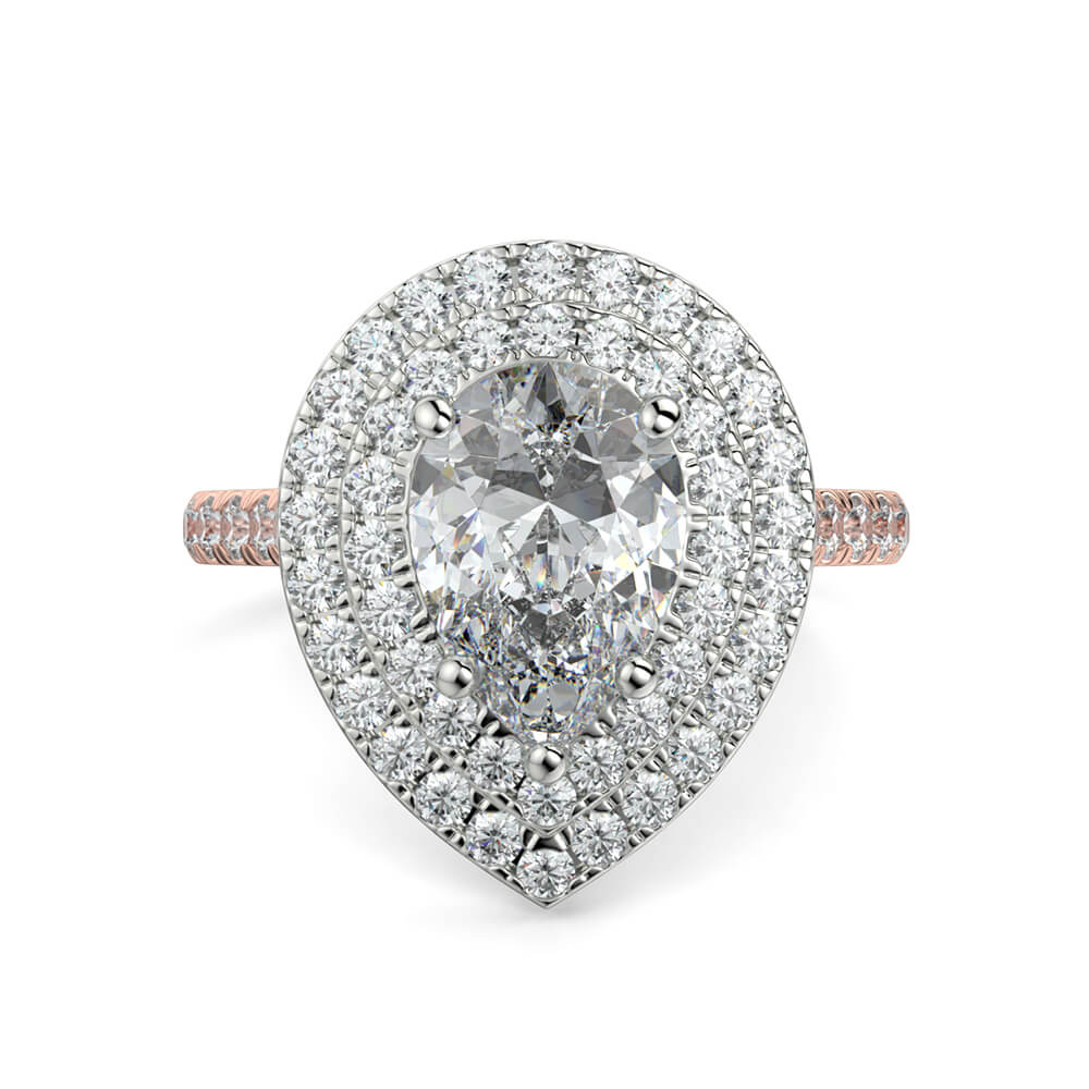 Rose gold cheap ring mount