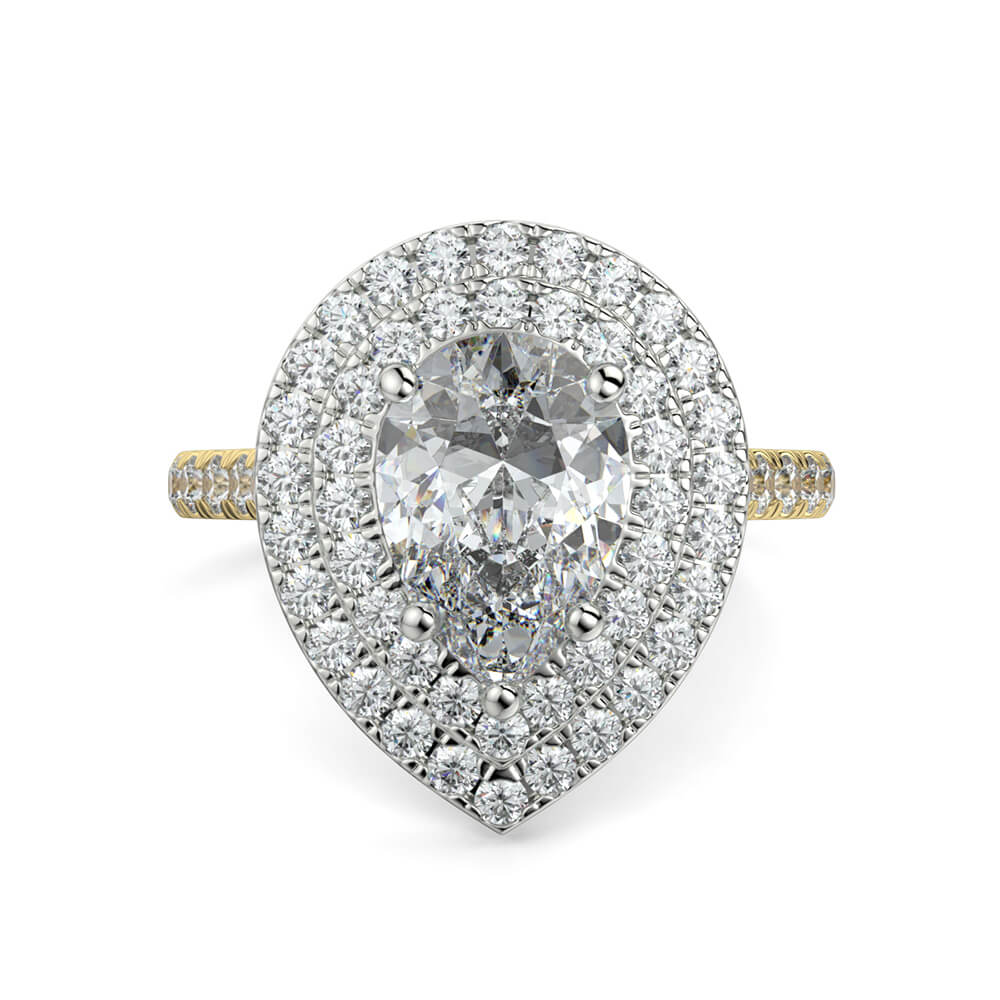 Double halo pear top