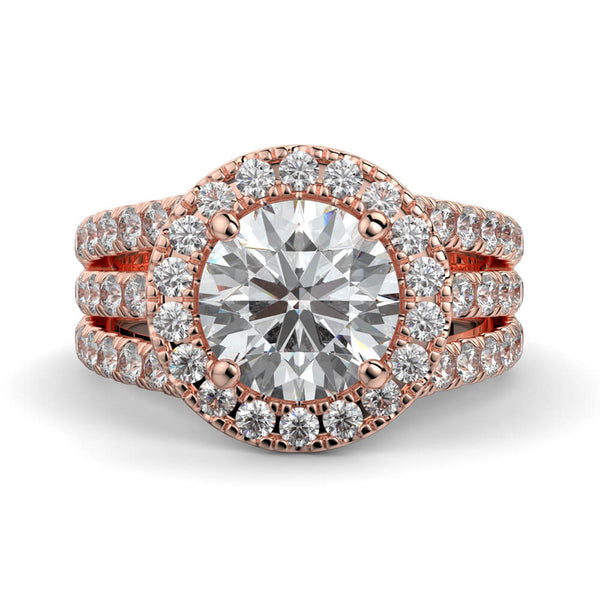 Magico Round Diamond Ring Mount - Ian Sharp Jewellery