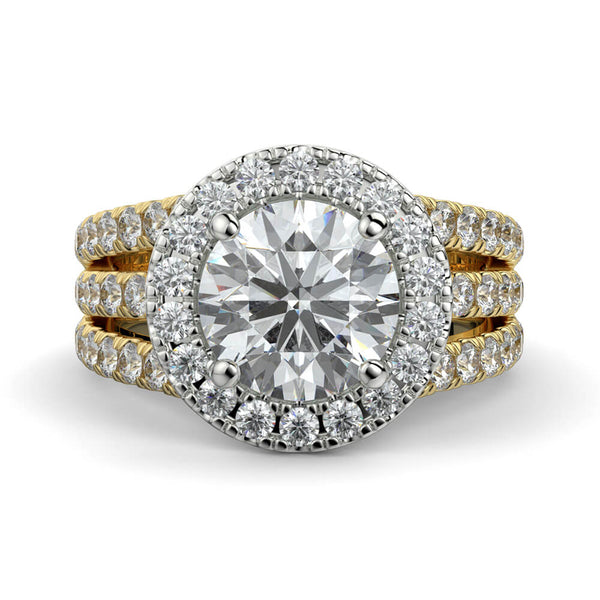 Magico Round Diamond Ring Mount - Ian Sharp Jewellery