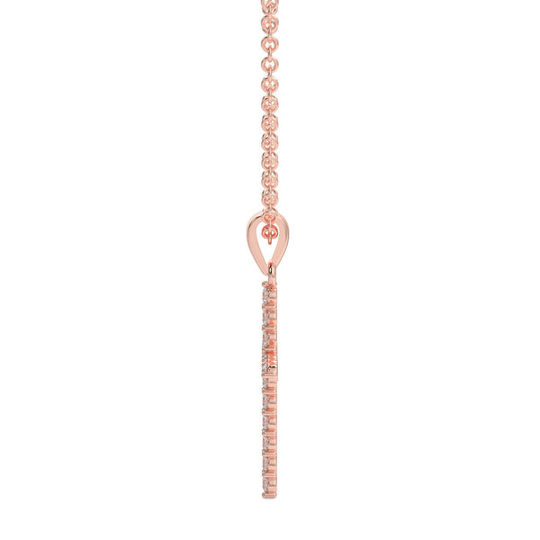 Diamond Four Claw Cross Pendant - Ian Sharp Jewellery