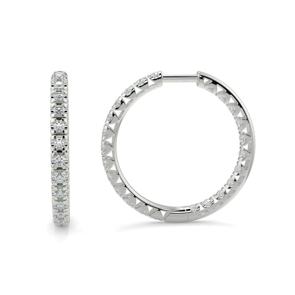 Diamond Hoop Earrings - Ian Sharp Jeweller