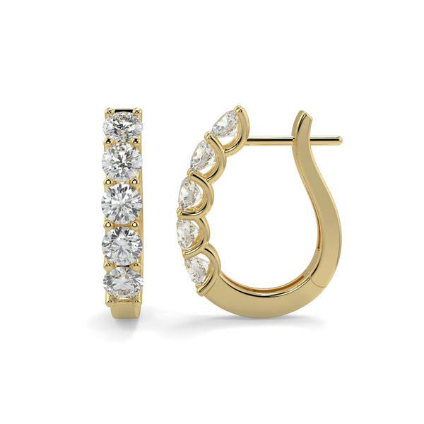 Diamond Huggie Earrings - Ian Sharp Diamond Jewellery