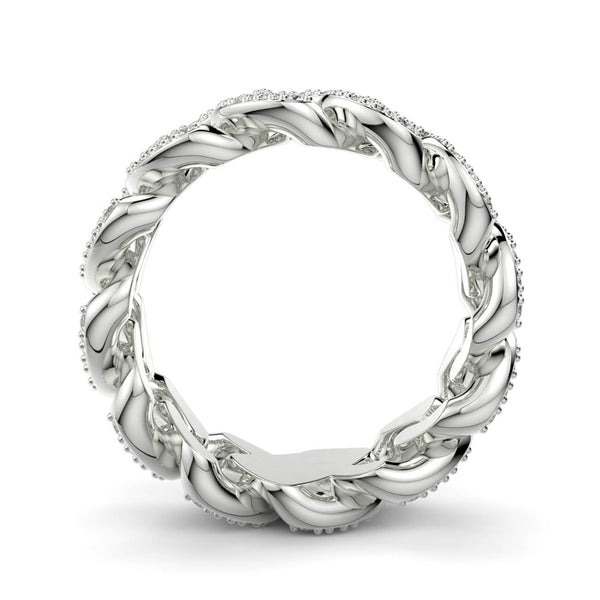 Diamond Link Ring - Ian Sharp Jewellery