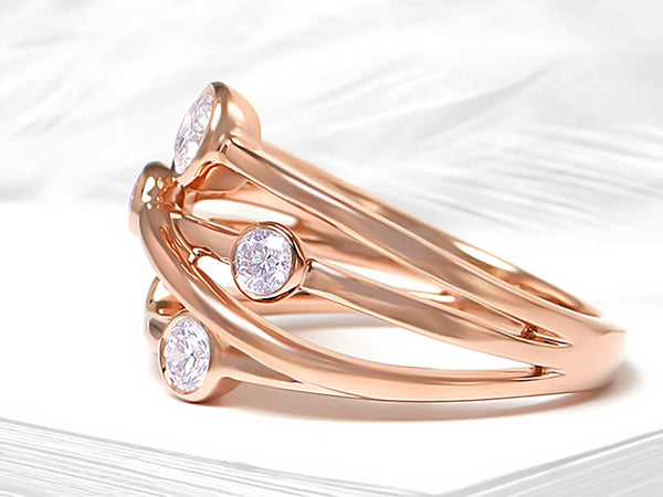 Diamond Bubble Ring - Ian Sharp Jewellery