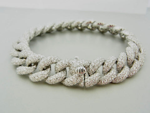 Diamond Pave Link Bracelet - Ian Sharp Jewellery