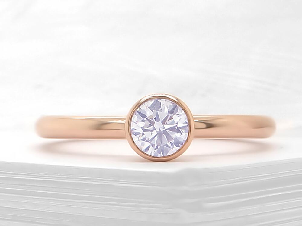 Diamond Solitaire Bubble Ring - Ian Sharp Diamond Rings – Ian Sharp ...
