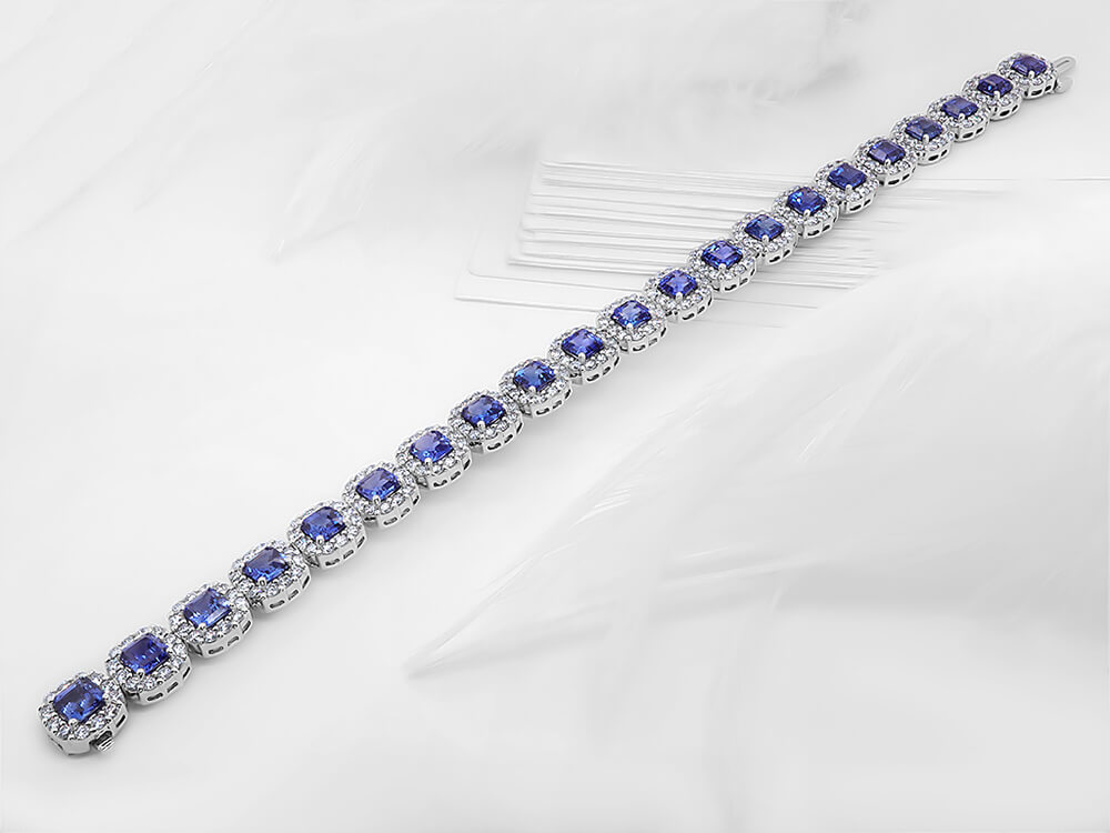 Sapphire diamond tennis bracelet new arrivals