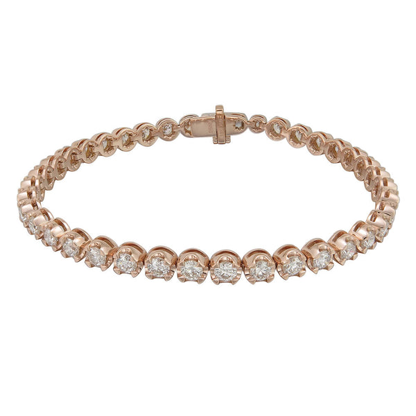 Illusion Set Diamond Tennis Bracelet - Ian Sharp Fine Jewellery