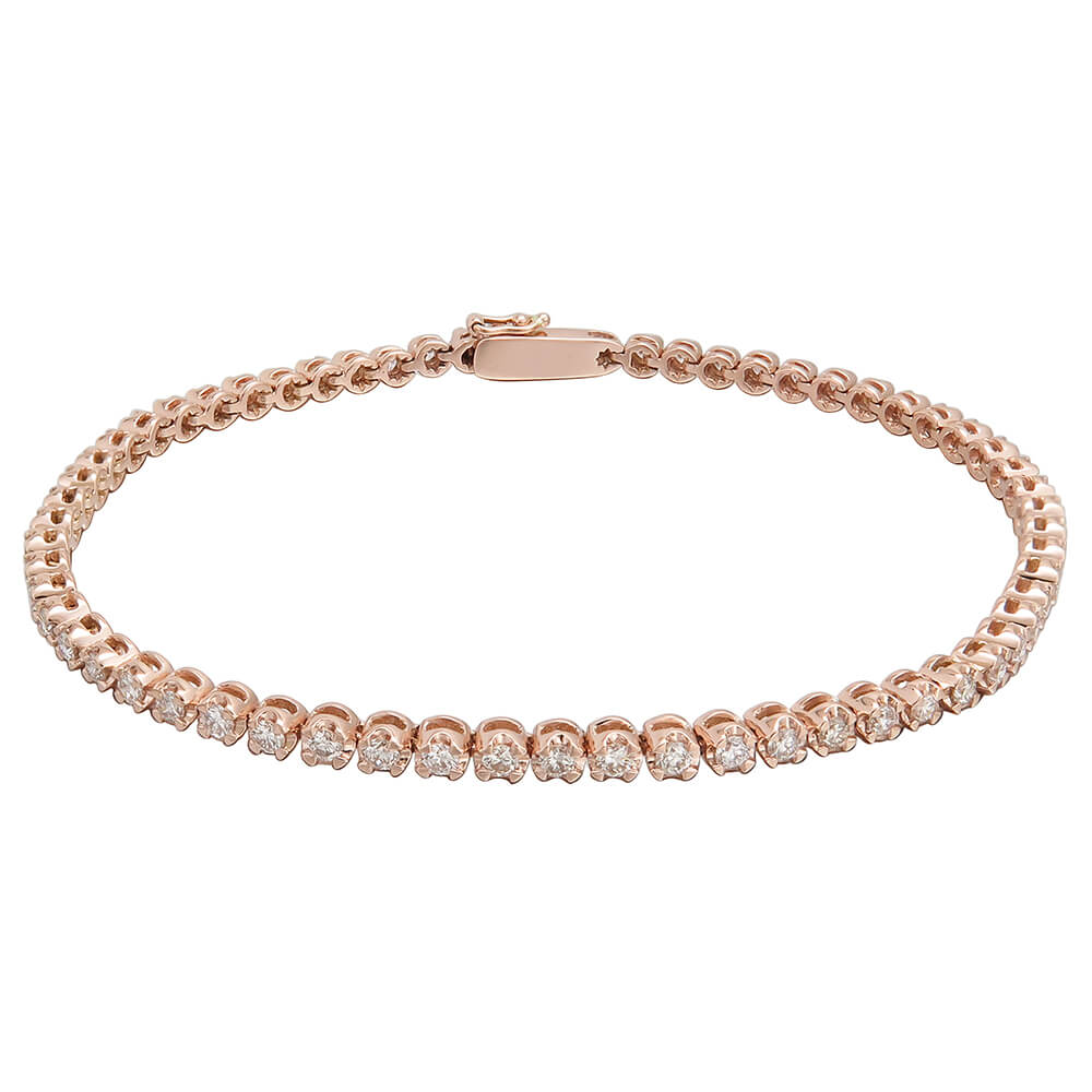Illusion Set Diamond Tennis Bracelet - Ian Sharp Jewellery