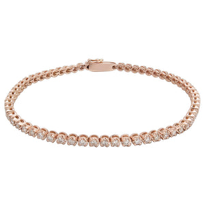 Illusion Set Diamond Tennis Bracelet - Ian Sharp Jewellery