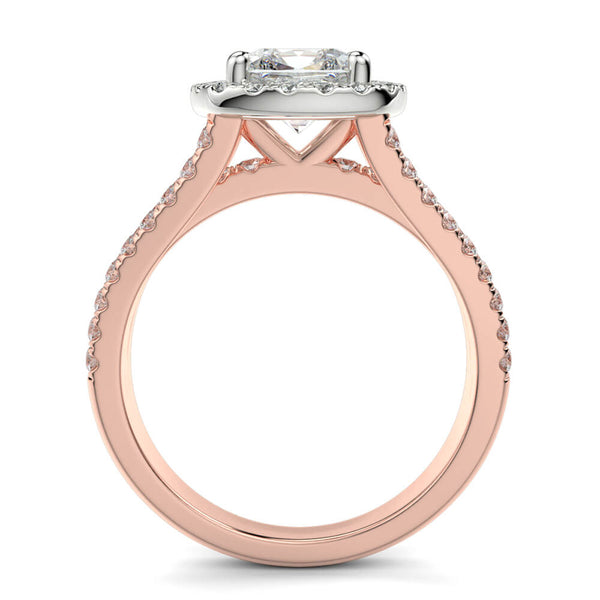 Magico Cushion Diamond Ring Mount - Ian Sharp