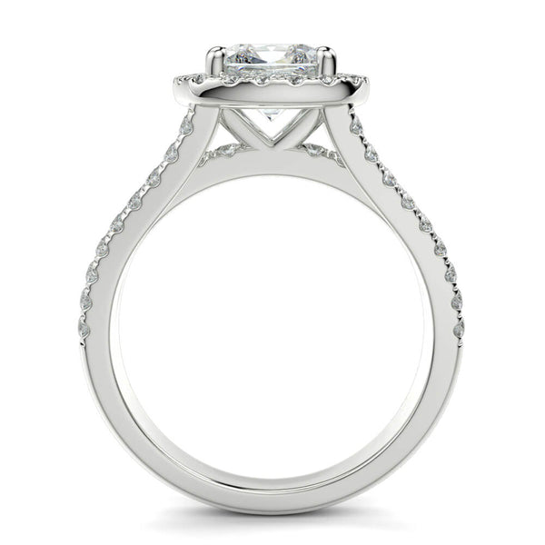 Magico Cushion Diamond Ring Mount - Ian Sharp Jewellery
