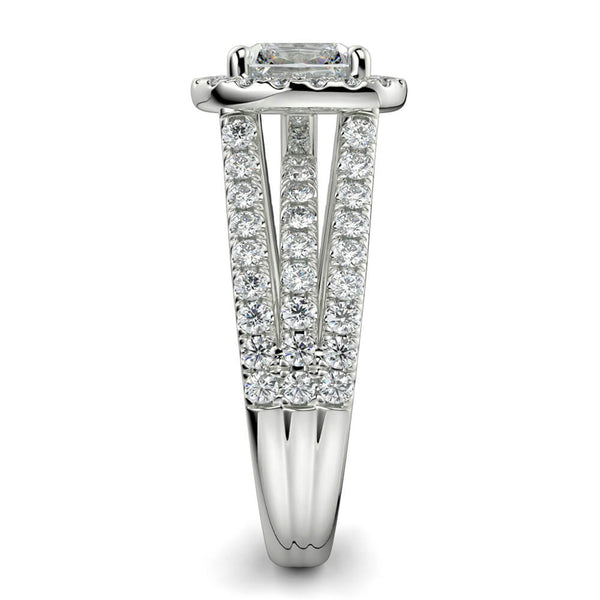 Magico Cushion Diamond Ring Mount - Ian Sharp Jewellery