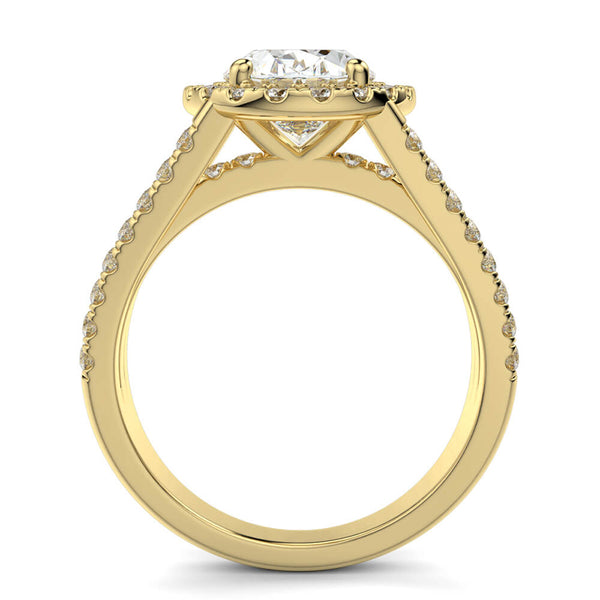 Magico Oval Diamond Ring Mount - Ian Sharp Jewellery