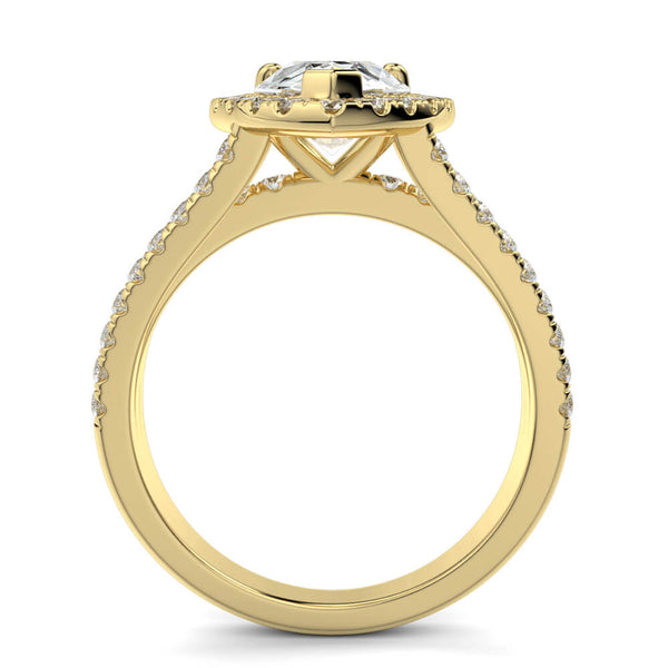 Magico Pear Diamond Ring Mount - Ian Sharp Jewellery