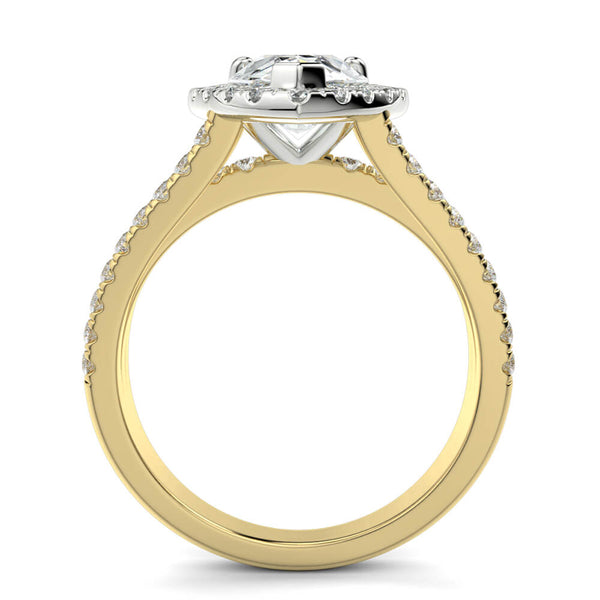 Magico Pear Diamond Ring Mount - Ian Sharp Jewellery