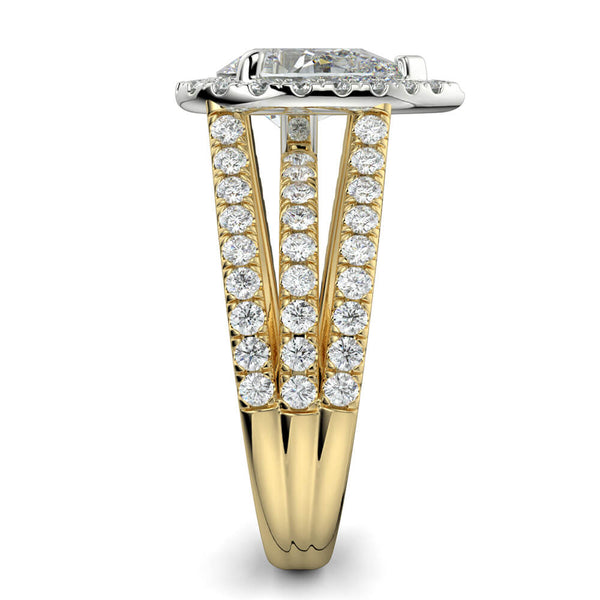Magico Pear Diamond Ring Mount - Ian Sharp Jewellery