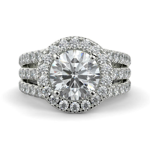 Magico Round Diamond Ring Mount - Ian Sharp Fine Jewellery