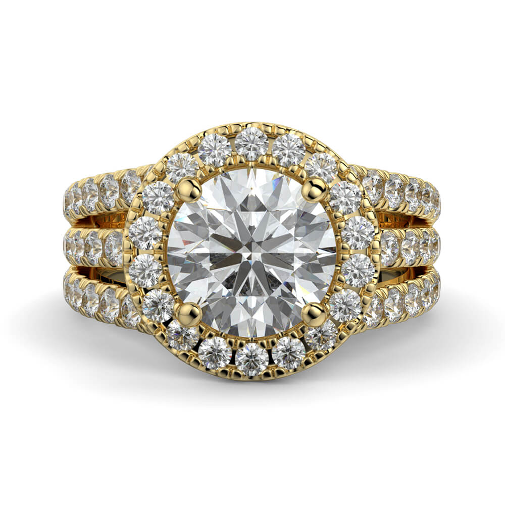 Magico Round Diamond Ring Mount - Ian Sharp Jewellery