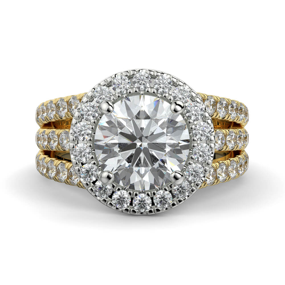 Magico Round Diamond Ring Mount - Ian Sharp Jewellery
