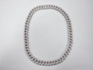 Pave Diamond Link Necklace - Ian Sharp Jewellery