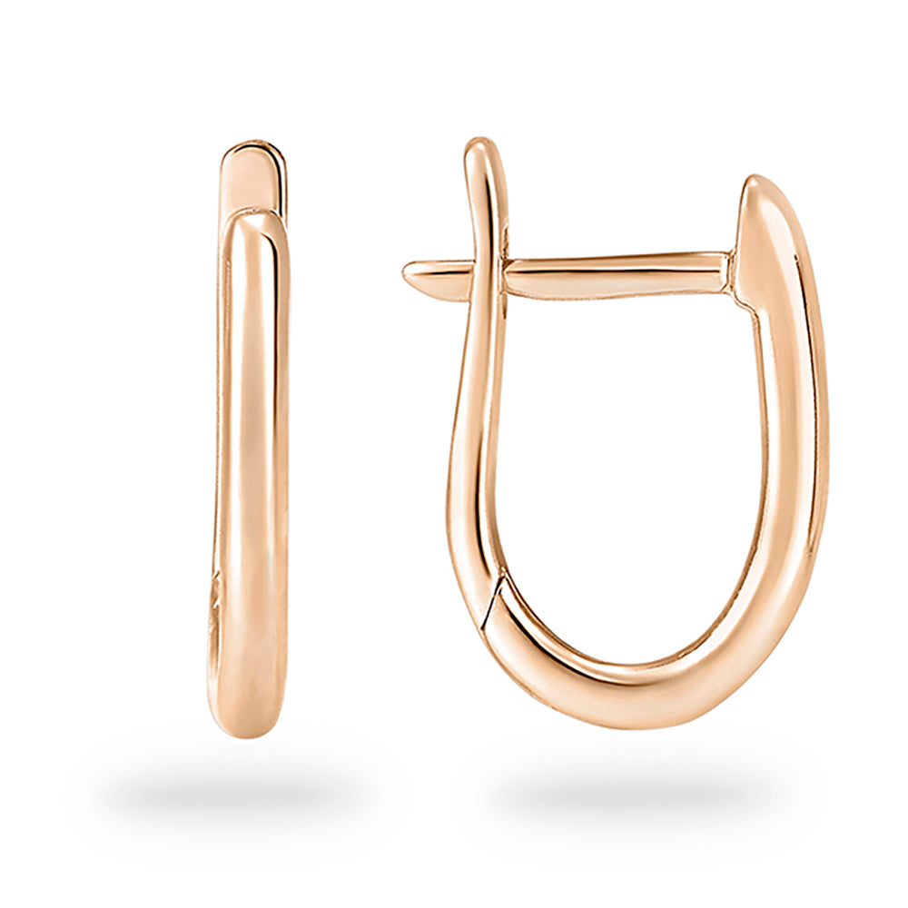 Plain Gold Oval Huggies Ian Sharp Fine Jewellery – Ian Sharp